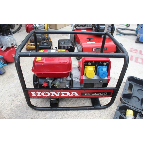 45 - HONDA GENERATOR 110 V / 240 V IN WORKING ORDER  NO VAT