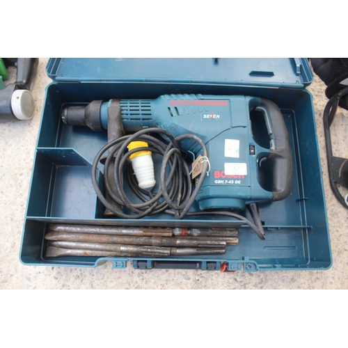 57 - BOSCH 110 BREAKER/ DRILL  NO VAT