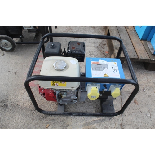 9 - HONDA TASKMAN  GENERATOR WITH GX200 ENGINE IN WORKING ORDER  NO VAT