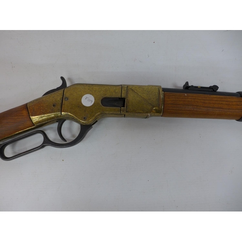 378 - A REPLICA NON FIRING WINCHESTER RIFLE 50CM BARREL LENGTH 97CM