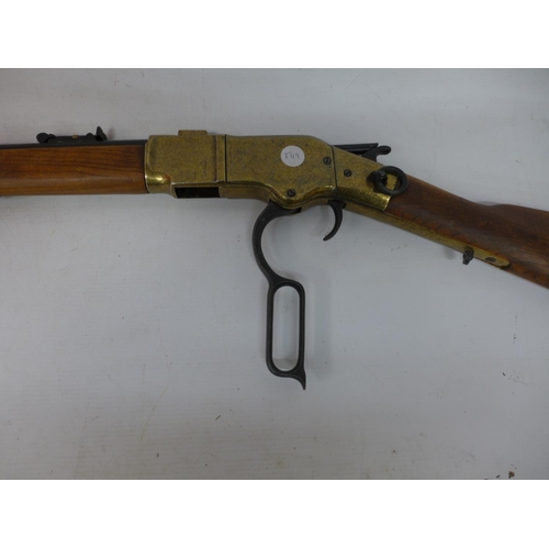 378 - A REPLICA NON FIRING WINCHESTER RIFLE 50CM BARREL LENGTH 97CM