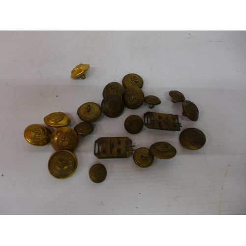 380 - UK ARMY BUTTONS, CONTENTS OF TWO BAGS