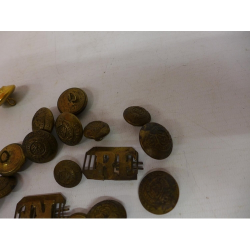 380 - UK ARMY BUTTONS, CONTENTS OF TWO BAGS