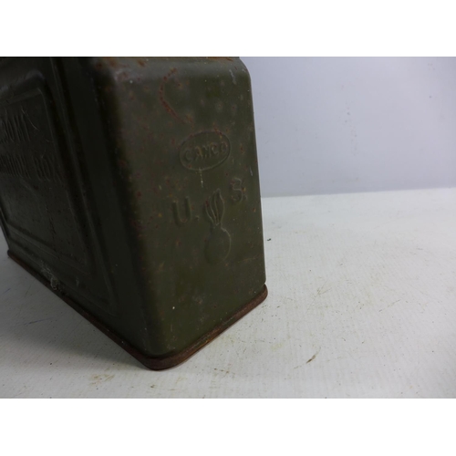 400 - A GREEN PAINTED USA 30 M1 AMMUNITION BOX