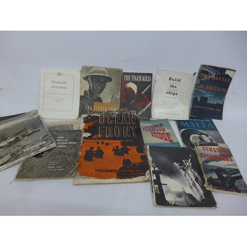 421 - A COLLECTION OF WORLD WAR II MILITARY CAMPAIGN MAGAZINES TO INCLUDE THE BATTLE OF MALTA, BATTLE OF B... 