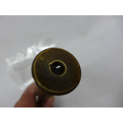 426 - AN ANTIQUE BRASS SCOPE BY R ANCELL OF PERTH