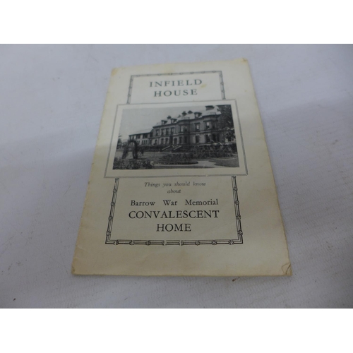 429 - AN INFIELD HOUSE WAR MEMORIAL PROGRAMME