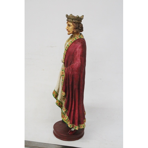 238 - A KING AUTHUR FIGURE AND LARGE VINTAGE SWORD