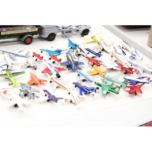 243 - A LARGE LOT OF DIECAST AEROPLANES AND MATCHBOX