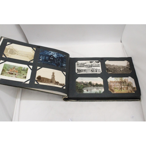 257 - A 1927 POSTCARD ALBUM FULL WITH THREE HUNDRED VINTAGE POSTCARDS