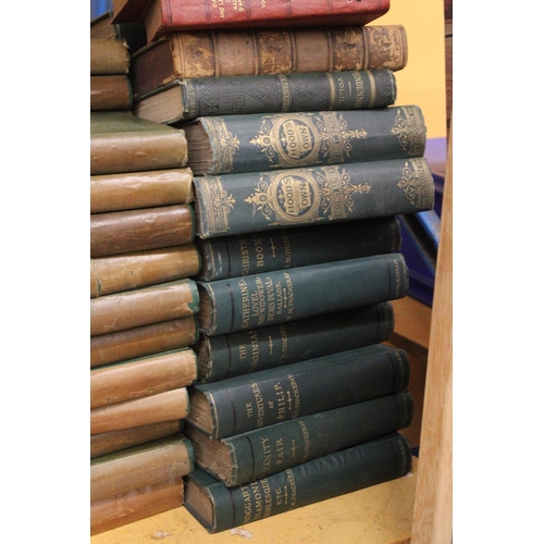 270 - FORTY SEVEN VOLUMES OF WAVERLEY NOVELS PLUS EIGHTEEN VINTAGE BOOKS TO INCLUDE NOVELS BY W M THACKERA... 