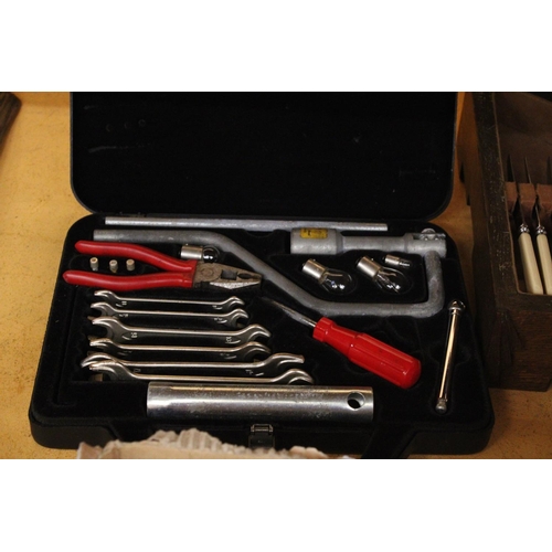 281 - A JAGUAR MOBILE REPAIR KIT IN A CASE