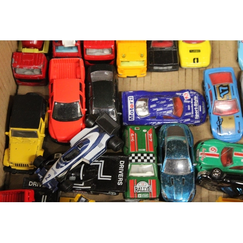 282 - TWENTY SEVEN DIE-CAST TOY CARS AND TRUCKS, TO INCLUDE MAJORETTE, SIKU, ETC