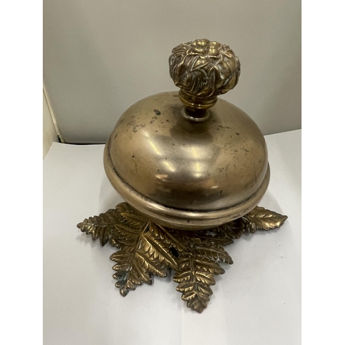 15 - A LARGE BRASS COUNTER TOP BELL