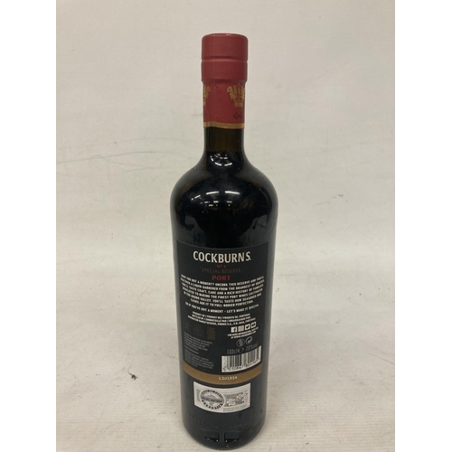 422 - A 1L BOTTLE OF COCKBURNS SPECIAL RESERVE PORT