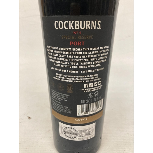 422 - A 1L BOTTLE OF COCKBURNS SPECIAL RESERVE PORT