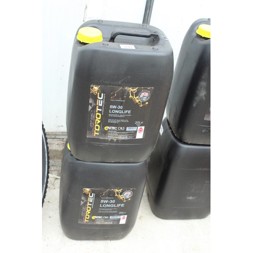 1649 - TWO 20L DRUMS OF LONGLIFE SYNTHETIC OIL