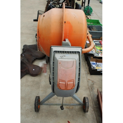 A BUILD BUDDY ROLL OVER CEMENT MIXER