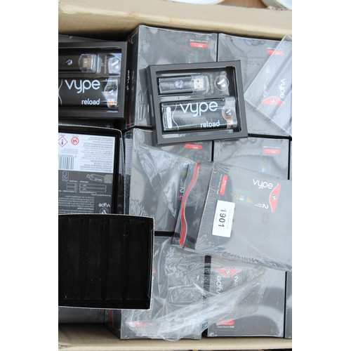 1901 - A LARGE QUANTITY OF AS NEW AND BOXED VYPE VAPES