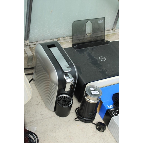 2414 - AN ASSORTMENT OF ITEMS TO INCLUDE A K.FEE COFFEE MACHINE AND A DELL PRINTER ETC