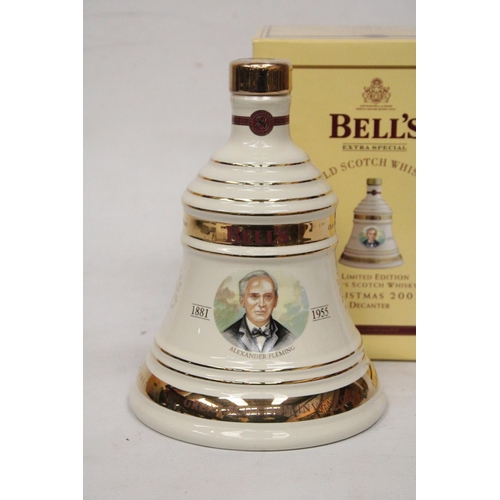 307 - A SEALED BELL'S EXTRA SPECIAL 70 CL OLD SCOTCH WHISKY IN A LIMITED EDITION CHRISTMAS 2003 DECANTER