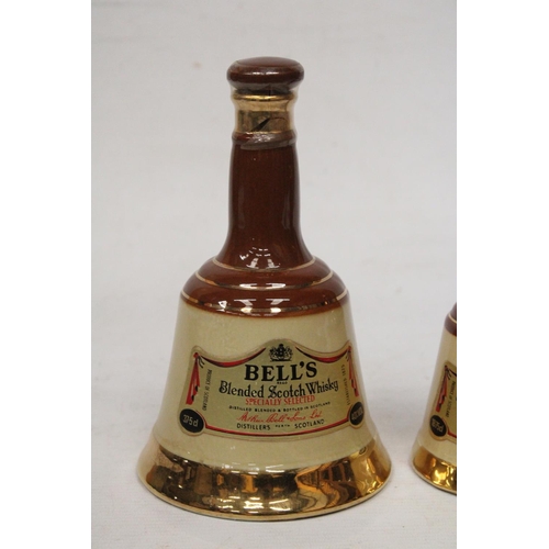 317 - TWO BELL'S BLENDED SCOTCH WHISKYT 37.5 CL AND 18.75 CL IN DECANTERS