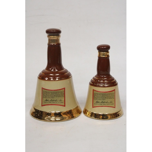 317 - TWO BELL'S BLENDED SCOTCH WHISKYT 37.5 CL AND 18.75 CL IN DECANTERS