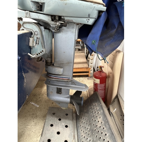 1570 - A SHETLAND 535 (MODIFIED)FISHING BOAT  WITH EVINRUDE 35 OUTBOARD MOTOR & MERCONTROL WITH A NEW  GALV... 