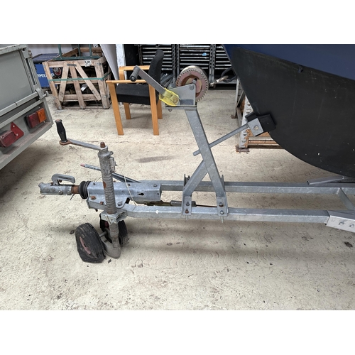 1570 - A SHETLAND 535 (MODIFIED)FISHING BOAT  WITH EVINRUDE 35 OUTBOARD MOTOR & MERCONTROL WITH A NEW  GALV... 