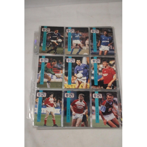 291 - A COLLECTION OF 100, PRO SET ENGLAND FOOTBALL CARDS