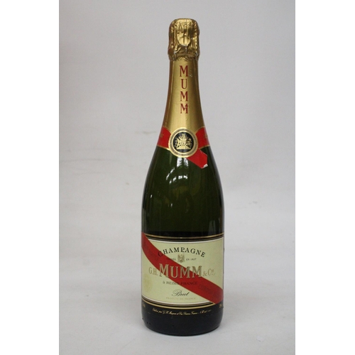 313 - A BOTTLE OF 75CL G.H. MUMM & CO CHAMPAGNE