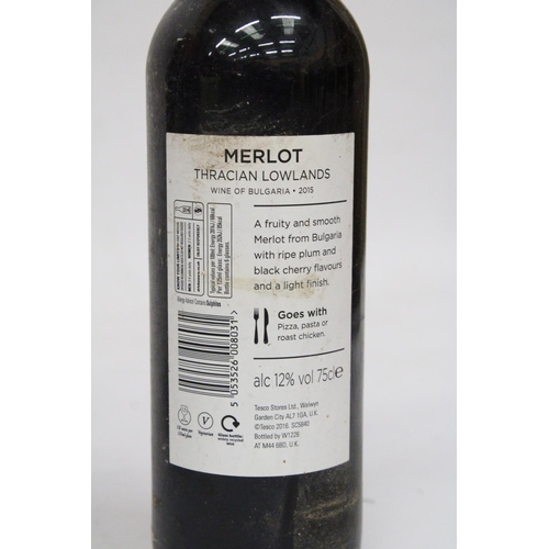 340 - SIX BOTTLES OF MERLOT WINE OF BULGARIA THRACIAN LOWLANDS