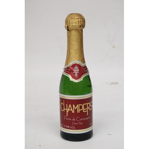 347 - A BOTTLE OF FRENCH BRUT CELEBRITY VINTAGES BLANC DE BLANCS TOGETHER WITH TWO 20 CL BOTTLES OF CHAMPE... 