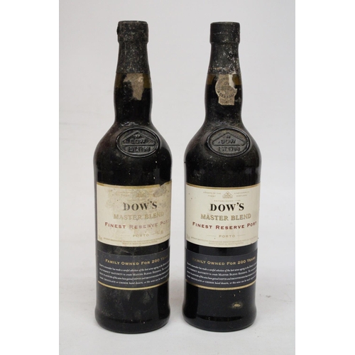 360 - TWO 75 CL B0TTLES OF DOW'S MASTER BLEND FINEST RESERVE PORT