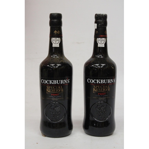 375 - TWO BOTTLES OF COCKBURNS SPECIAL RESERVE PORT - 75CL