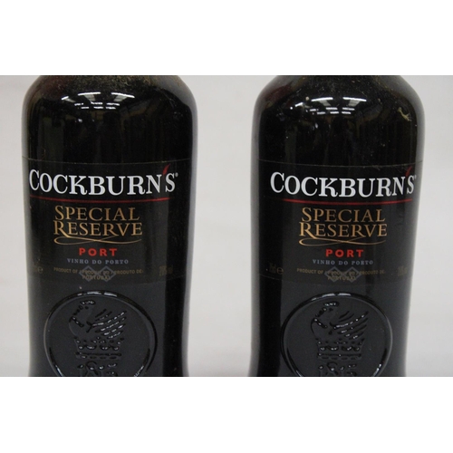 375 - TWO BOTTLES OF COCKBURNS SPECIAL RESERVE PORT - 75CL