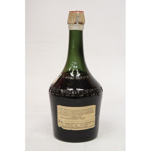 382 - A VINTAGE BOTTLE OF DOM BENEDICTINE PRODUCE OF FRANCE