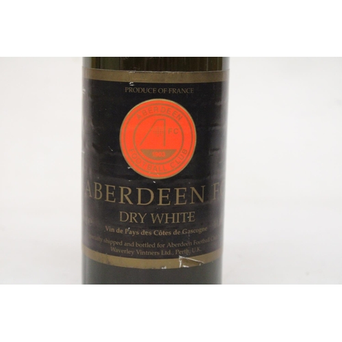 407 - A 75 CL BOTTLE OF ABERDEEN FOOTBALL CLUB 1903 DRY WHITE WINE