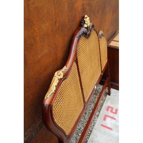 2790 - A VICTORIAN STYLE DOUBLE BERGERE 4'6