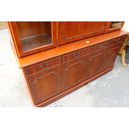 2871 - A YEW WOOD CABINET - 62