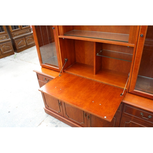 2871 - A YEW WOOD CABINET - 62