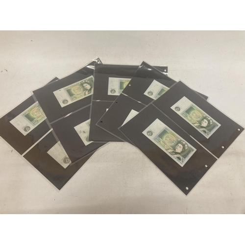 312 - A COLLECTION OF 18 BANK OF ENGLAND ONE POUND NOTES SIGNED BY CHIEF CASHIER JOHN PAGE (1970 - 1980) I... 