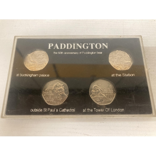 327 - A COLLECTION OF 50P COINS IN PRESENTATION PACKS TO INCLUDE PADDINGTON THE 60TH ANNIVERSARY, 2019 OFF... 