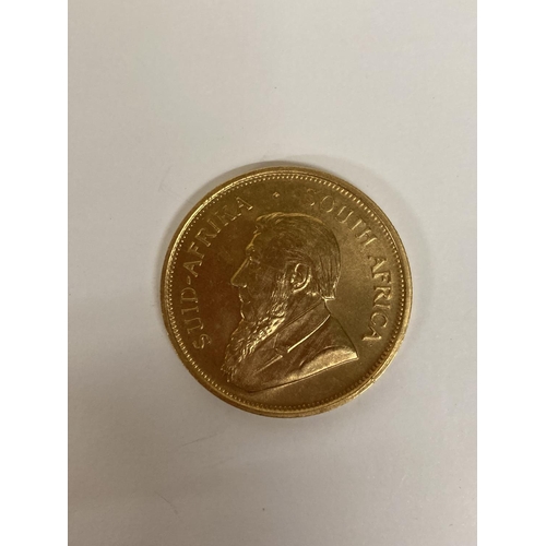 252 - A 1975 1OZ GOLD KRUGERRAND COIN