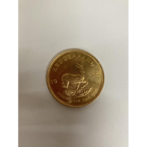 257 - A 1975 1OZ GOLD KRUGERRAND COIN