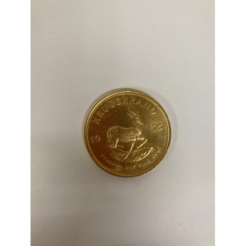 259 - A 1975 1OZ GOLD KRUGERRAND COIN