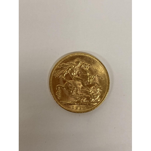 269 - A 1918 GOLD FULL SOVEREIGN COIN