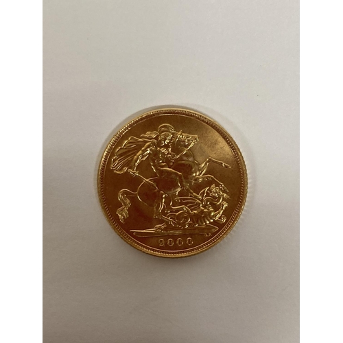 270 - A 2000 GOLD FULL SOVEREIGN COIN