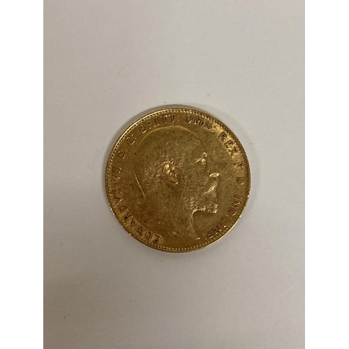 272 - A 1903 GOLD FULL SOVEREIGN COIN