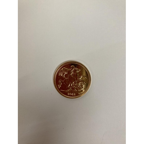 277 - A 2018 GOLD FULL SOVEREIGN COIN